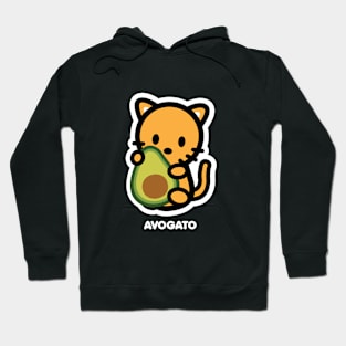 Cat Orange Avocado Food Avogato Pet Lover Cute Kitten Animal Hoodie